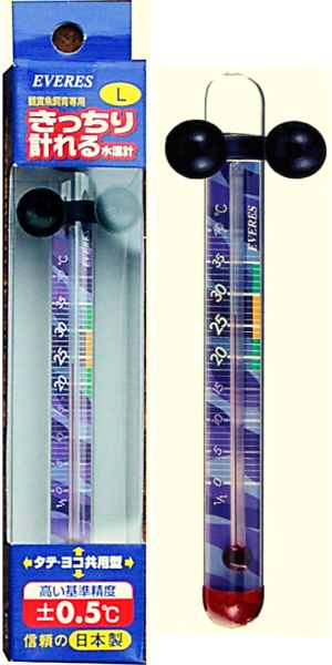 エヴァリ きっちり計れる水温計は非常に精度良く水温を測定できる水槽用水温計です